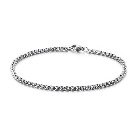 Minimalistisches Herren-Armband aus Edelstahl – Geometrische Eckperlen für Business & Alltag