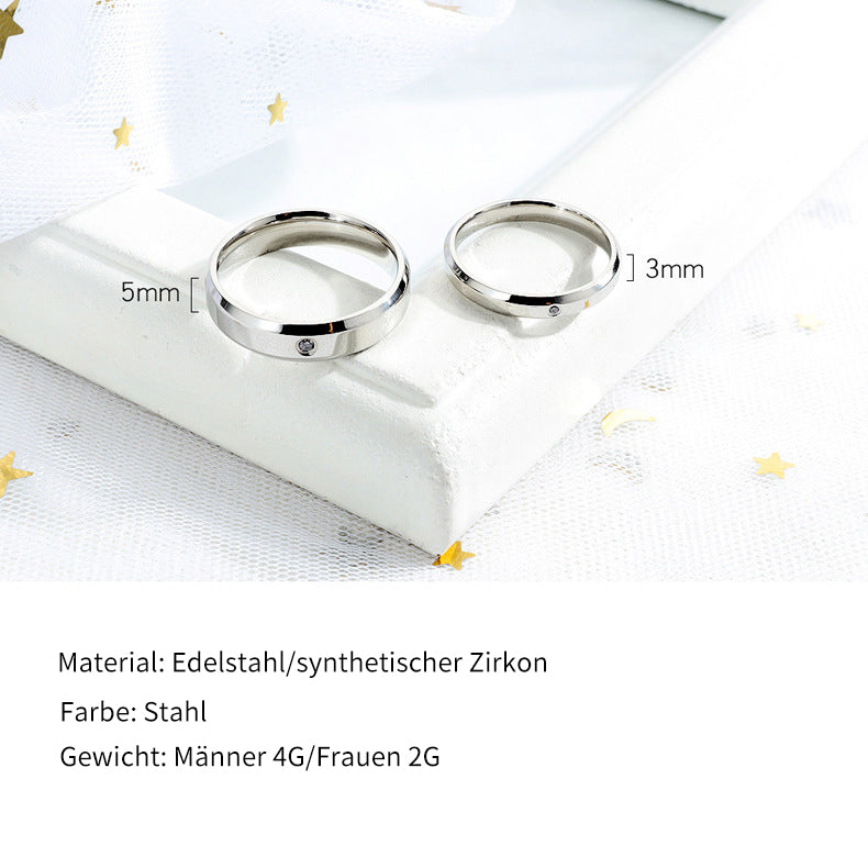 Edelstahl-Paarringe – Hypoallergen & Rostfrei für Paare