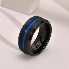 PIOWNN® Wolframkarbid-Herrenring – 8mm