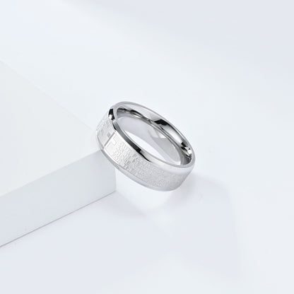 Bibelvers Ring für Männer - Edelstahl Kreuz Design - Christlicher Symbolschmuck