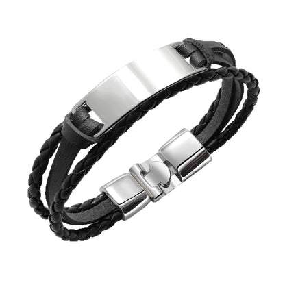 Mehrreihige PU-Leder Armband – Vegan & Leichtgewicht