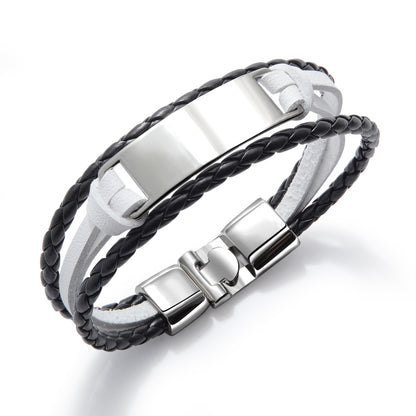 Mehrreihige PU-Leder Armband – Vegan & Leichtgewicht