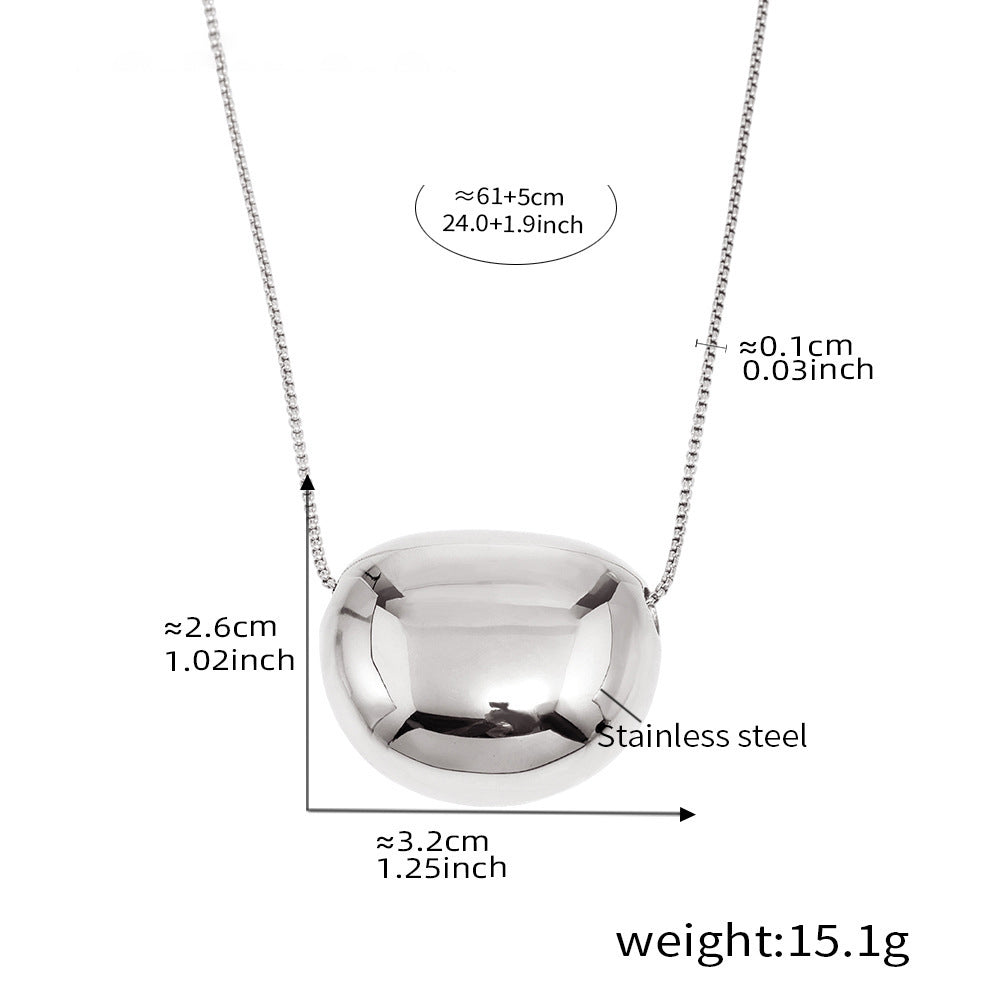 Minimalistische Rund-Anhängerkette – 18K Echtgold-Vergoldung oder Edelstahl-Optik (wahlweise)