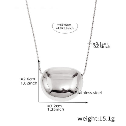 Minimalistische Rund-Anhängerkette – 18K Echtgold-Vergoldung oder Edelstahl-Optik (wahlweise)