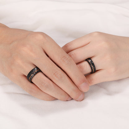 Wolframstahl-Diamantmuster Paarringe von PIOWNN®