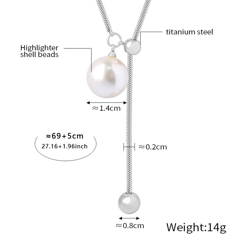 Perlmutt-Anhängerkette | Edelstahl mit 18K Gold oder Hochglanz-Silber - Elegantes Schmuckstück