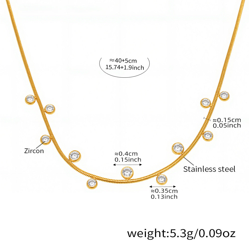 Glücksklee-Anhängerkette mit Zirkonia & Perlen – 18K vergoldeter Edelstahl oder Silberoptik für stylisches Layering