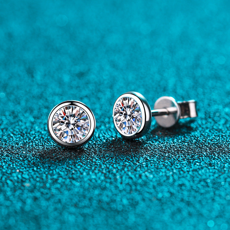 Zirkonia-Perlen Ohrstecker – 5mm|6,5mm – 925er Sterlingsilber rhodiniert