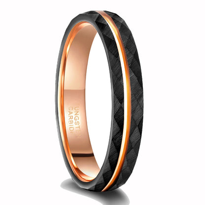 Wolframstahl-Diamantmuster Paarringe von PIOWNN®