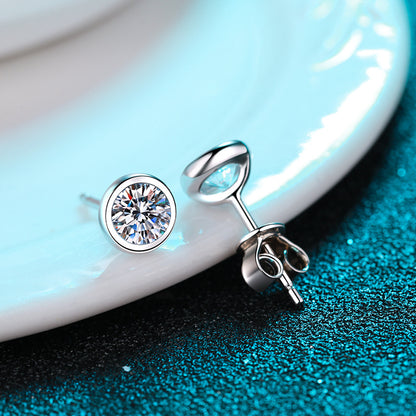 Zirkonia-Perlen Ohrstecker – 5mm|6,5mm – 925er Sterlingsilber rhodiniert