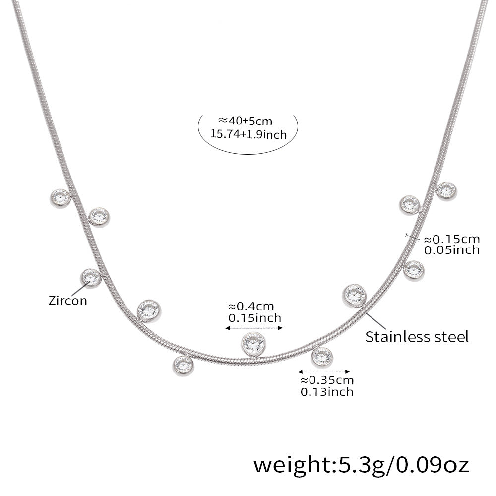 Glücksklee-Anhängerkette mit Zirkonia & Perlen – 18K vergoldeter Edelstahl oder Silberoptik für stylisches Layering