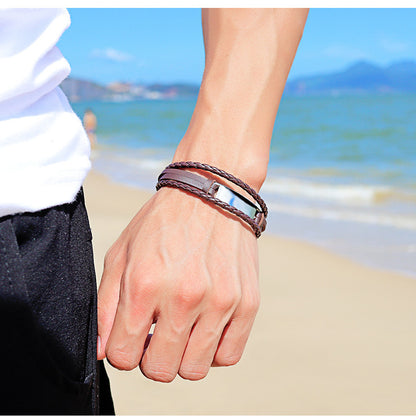 Mehrreihige PU-Leder Armband – Vegan & Leichtgewicht