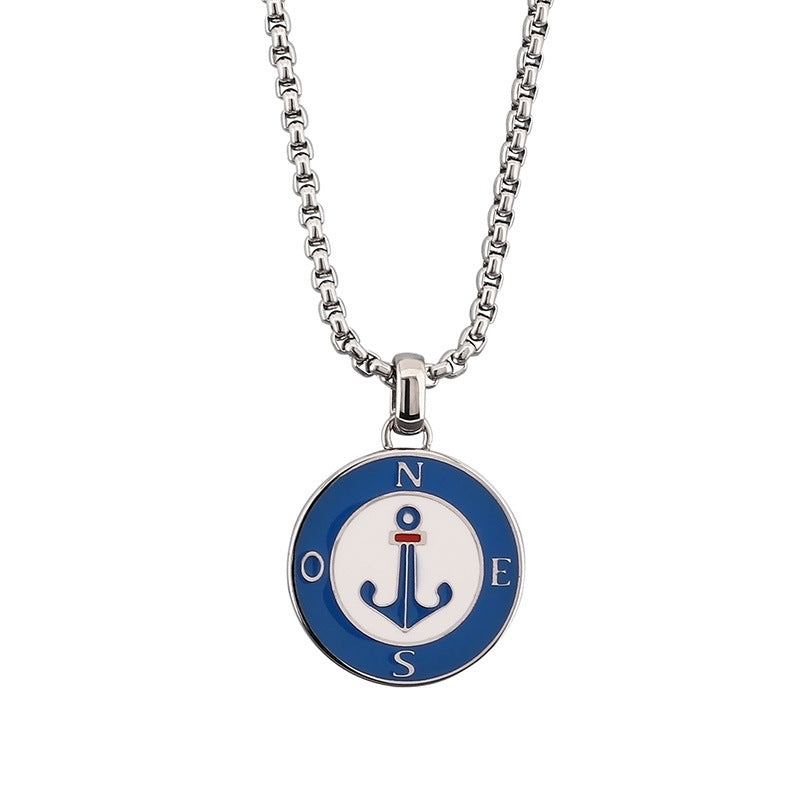 Maritime Paar-Ketten | Anker & Kompass-Anhänger - 316L Edelstahl für Ihn & Sie