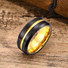PIOWNN® Wolframkarbid-Herrenring – 8mm