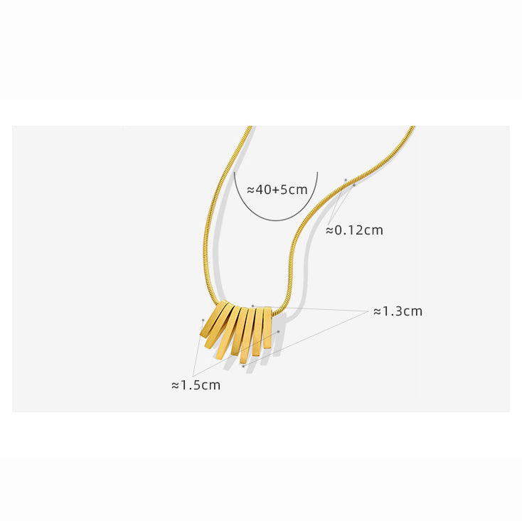 Moderne Geometrie-Halskette – Minimalistisches Würfel-Design in Gold oder Silber