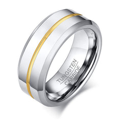 PIOWNN® Wolframkarbid-Herrenring – 8mm