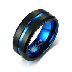 PIOWNN® Wolframkarbid-Herrenring – 8mm