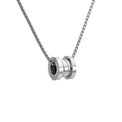 Titan Doppelring Kette - Schicker Herrenschmuck - Urbaner Unisex Style