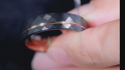 Wolframstahl-Diamantmuster Paarringe von PIOWNN®